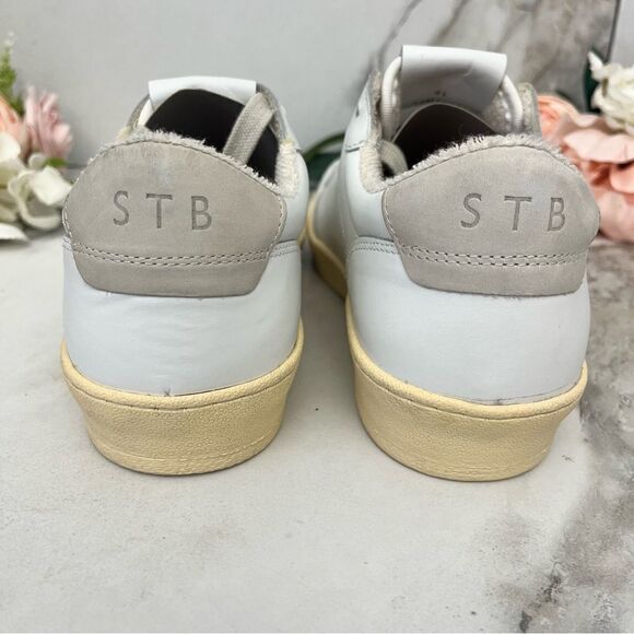STB Shoe The Bear Babtiste Lace-Up Sneaker in White/Gray Size 8 NEW - Picture 11 of 15